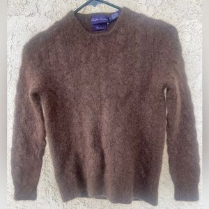Ralph Lauren Purple Label Brown Crewneck Sweater size small